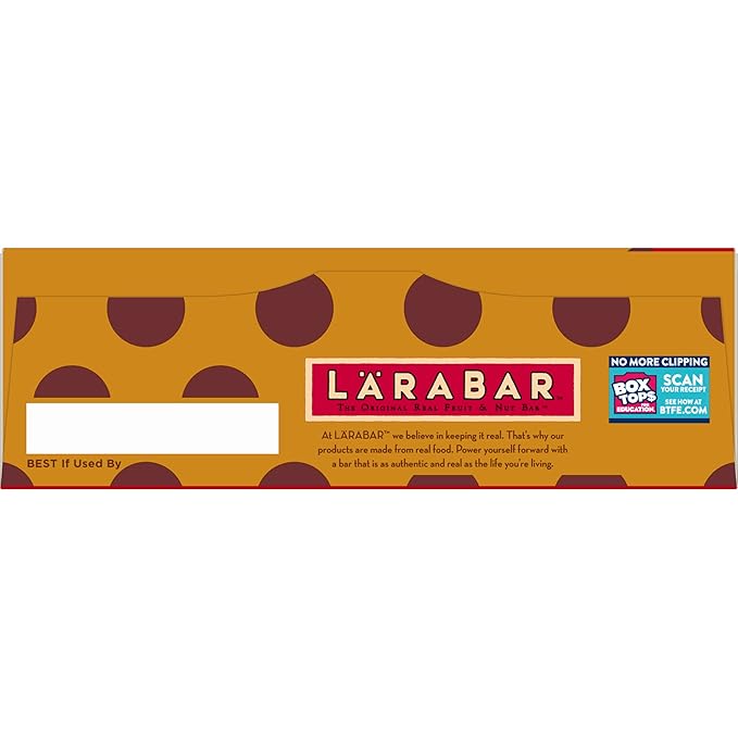 Larabar Peanut Butter Chocolate Chip, Fruit and Nut Bars, Gluten Free and Vegan, 19.2 oz, 12 Ct