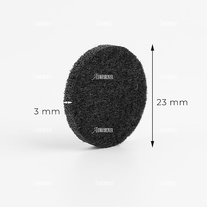 AUEAR, 100 Pack Black 22mm Replacement Refill Pads Felt Pad for Essential Oil Diffuser