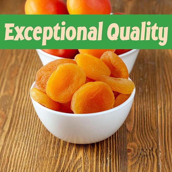 Sincerely Nuts - Dried Turkish Apricots | One Lb. Bag | Healthy Pitted Apricot Fruit | Raw Vegan Snack | Dehydrated | Sweet Gourmet Snacking Food | Kosher and Gluten Free