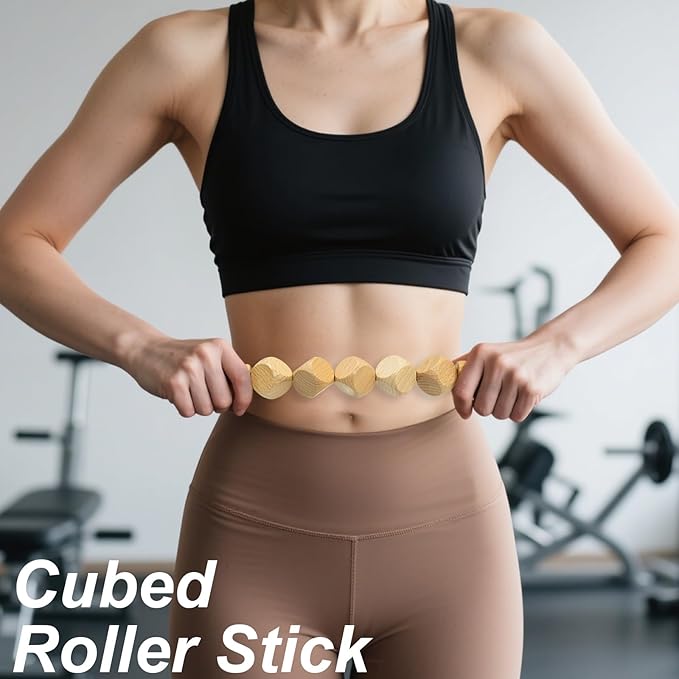 6-in-1 Wood Therapy Massage Tools & Lymphatic Drainage Massager Kit - Maderoterapia Wooden Body Sculpting Set for Anti-Cellulite, Muscle Pain Relief, Body Contouring, Shaping