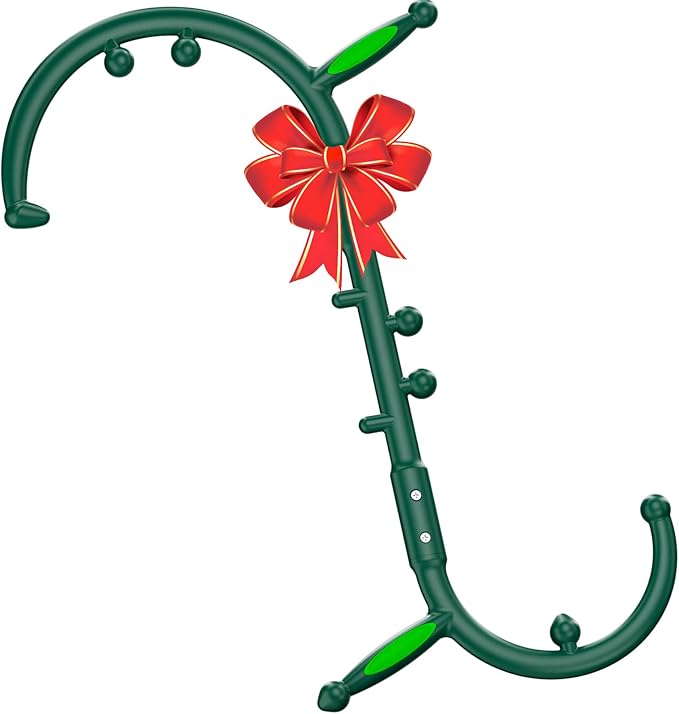 KEINE MARKE Trigger Point Massage Tool, Back Massage Tool, Pressure Point Massage Tool, Handheld Back, Neck, Shoulder, Leg and Feet Massage Hook for Men & Women (Forest Green)