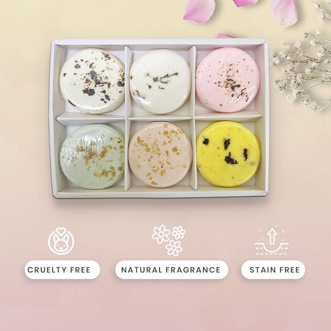 Shower Steamers Gift Set – 6 Aromatherapy Scents for Women & Men – Bloom Collection – Essential Oil Shower Bombs for Relaxation, Stress Relief & Self-Care – Spa Gift for Her or Him