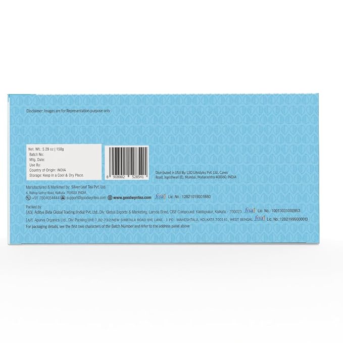 Goodwyn English Breakfast Tea – 100 Plastic-Free & Individually Wrapped | Rich, Full-Bodied Medium Caffeine Black Tea | Tea Sampler, Sugar-Free, Gluten-Free, Travel-Friendly | Indian-Origin Chai | Bold Morning Tea, Classic Breakfast Blend, Everyday Tea