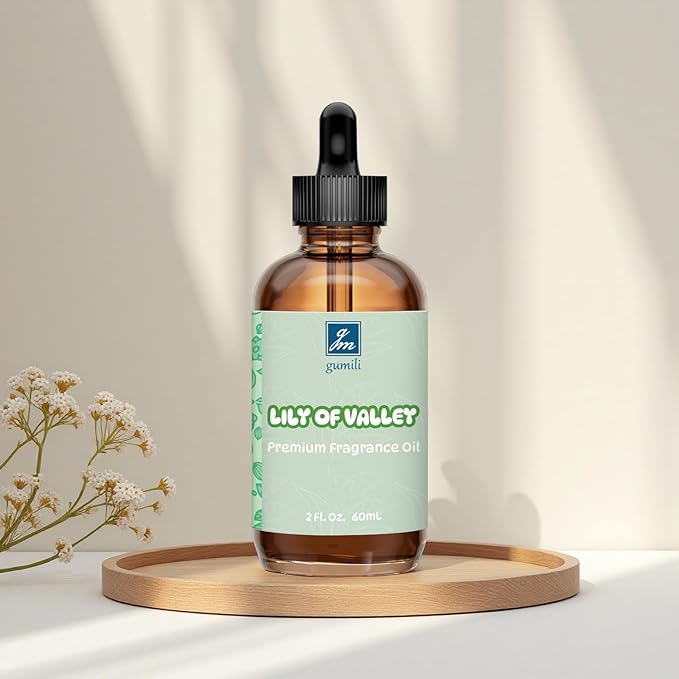 Lily of Valley Fragrance Oil 2 Oz, Natural Scent Oil for Home Essential Oils Diffuser, Candle Making, Soap Making, DIY Body Oils, Perfume, Body Mist, Spray - Floral Scent
