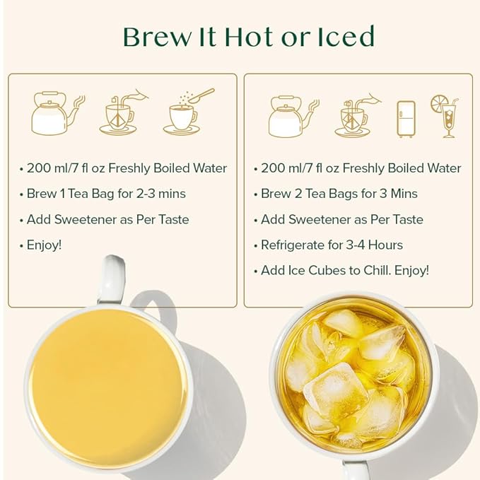 VAHDAM, Vedic Kadha Herbal Tea Bags (100 Ct) Caffeine Free, 100% Real Ingredients - Turmeric, Black Pepper, Amla, Tulsi, Ginger, Cloves | Pure Herbal Tisane - Earthy, Savory | Resealable Ziplock Pouch