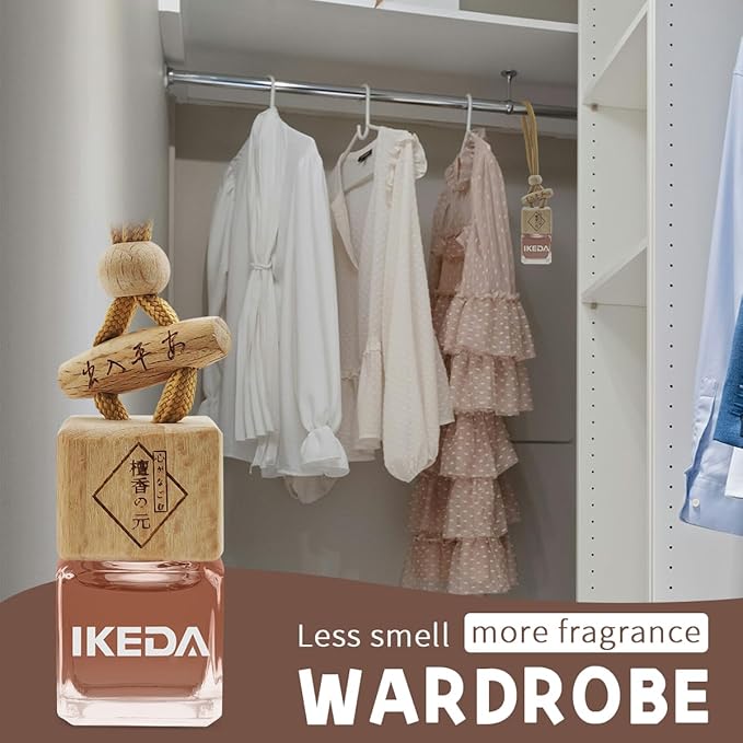 Car Air Freshener | Long-Lasting Coffee Aromas | Car Scent Hanging with Vent Clip | Odor Eliminator Deodorizer for Automotive Women Men (Square-Coffee)