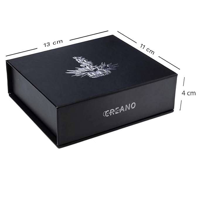Creano Blooming Tea Mix 6pcs Flowering Tea White Tea in Elegant Magnetic Box with Silver Embossing