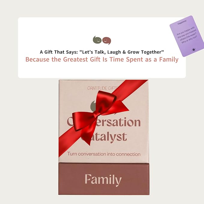 Gratitude Gifted Conversation Catalyst: Family, 150 Fun and Thought-Provoking Questions for Families to Connect, Create Bond and Meaningful Conversations