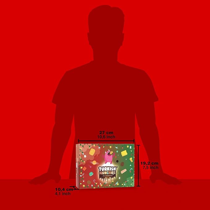 Mega International Snack Box | Premium Exotic Foreign Snacks | Unique Snack Food Gifts Included | Try Extraordinary Turkish Snacks | Candies from Around the World | 32 Full-Size Snacks