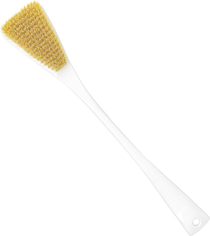 Fuller Brush Exfoliator & Scrub Body Brush - 16-inch Contoured Handle with Polyester Bristles - an All-Over Reach Including Back, Neck, Shoulders & Feet - Soft, Durable & Gentle on Your Skin