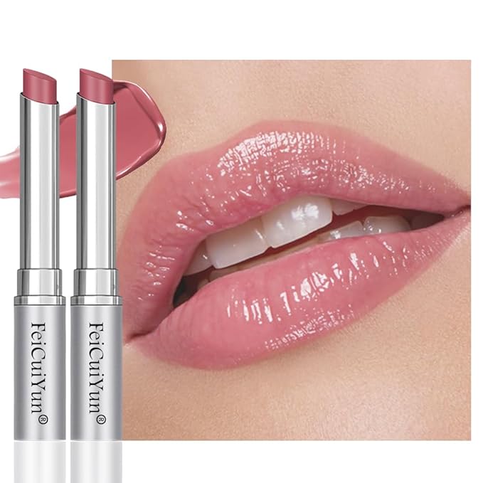 2Pcs Honey Tinted Lip Stain Lip Balm Lip Gloss, Sheer Hydrating Lip Stains Tint, Moisturizing Lip Color for All Skin Tones, Nourishing Lip Balm with a Hint of Natural Black Cherry Tint