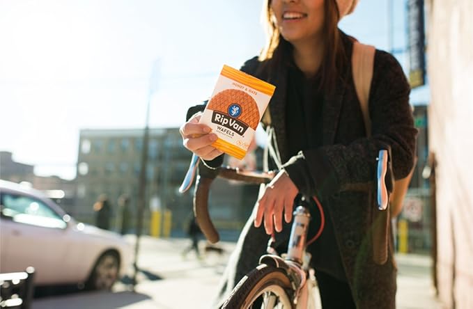 Rip Van Wafels Honey & Oats Stroopwafels - Healthy Snacks - Non GMO Snack - Keto Friendly - Office Snacks - Low Sugar (3g) - Low Calorie Snack - 4 Count