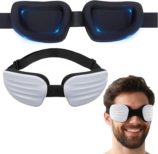 3D Sleep Mask for Women Men,Sleep Mask for Nasal Pillow Cpap Users Adjustable 100% Light Blocking,Eye Mask for Dry Eyes,Blind Fold for Side Sleeper Travel