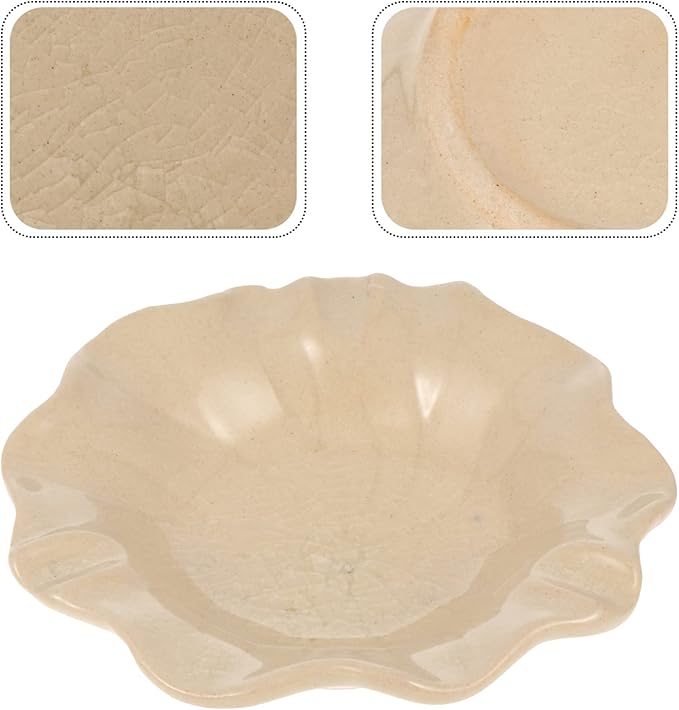 Ceramic Dish for Electric Oil Burner Warmer Diffuser Bowl Holder Essential Oil Plate Ceramic Oil Warmer Tealight Candle Holder Bowl Home Decoration White