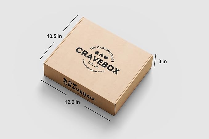 CRAVEBOX Gourmet Specialty Snacks Box Gift Halloween - Care Package College Students Adults Healthy Cookies Bar Organic Variety Pack Assortment Basket Final Exam Office Men Women Back to School