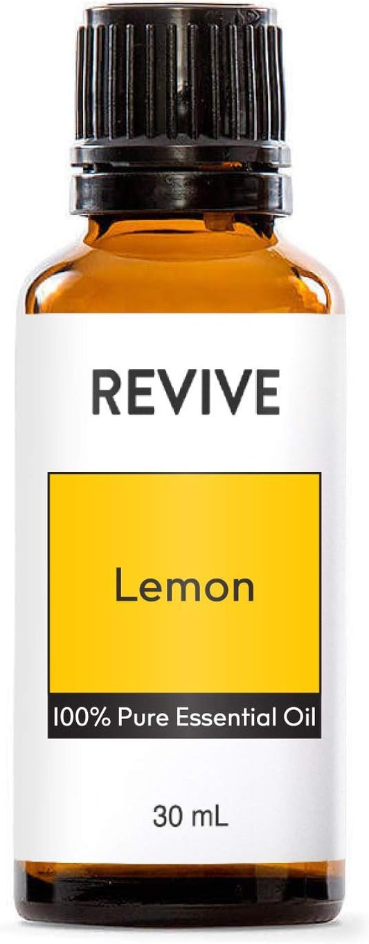 Lemon Essential Oil 30mL by Revive Essential Oils - 100% Pure Therapeutic Grade, for Diffuser, Humidifier, Massage, Aromatherapy, Skin & Hair Care