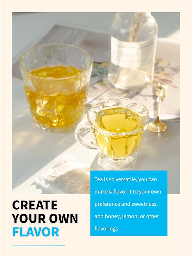 TeeLux Peppermint Tea Bags, Natural Peppermint Herbal Tea, Refreshing & Soothing Mint Tea, Caffeine Free, 100 Count