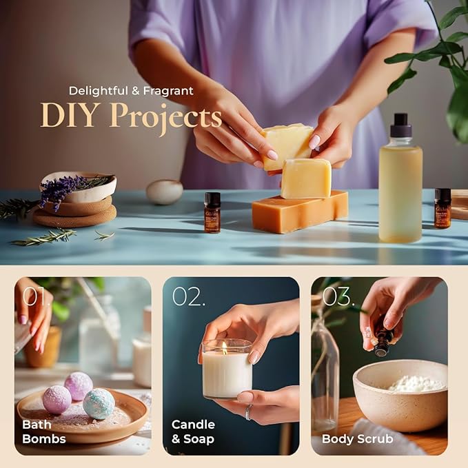 Gya Labs Good Vibes Essential Oil for Aromatherapy – 0.17 Fl Oz – Premium Grade Essential Oils for Diffuser, Aromatherapy, Hair Care, Skin Care, Body, Massage & DIY Candle Making Scents