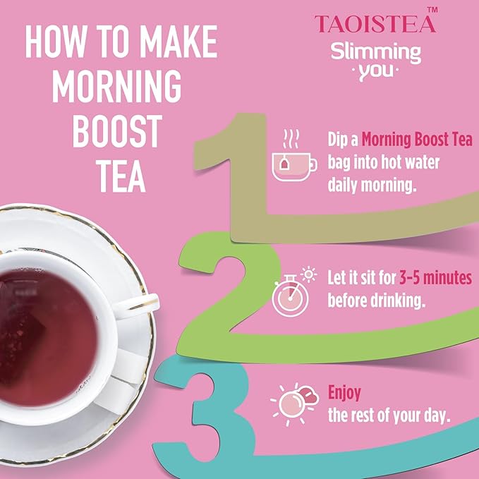 Detox Tea Morning Boost Tea (2 Pack), All Natural Herbal Tea for Detox and Colon Cleanse, Non-GMO, Vegan (28 Tea Bags Total)