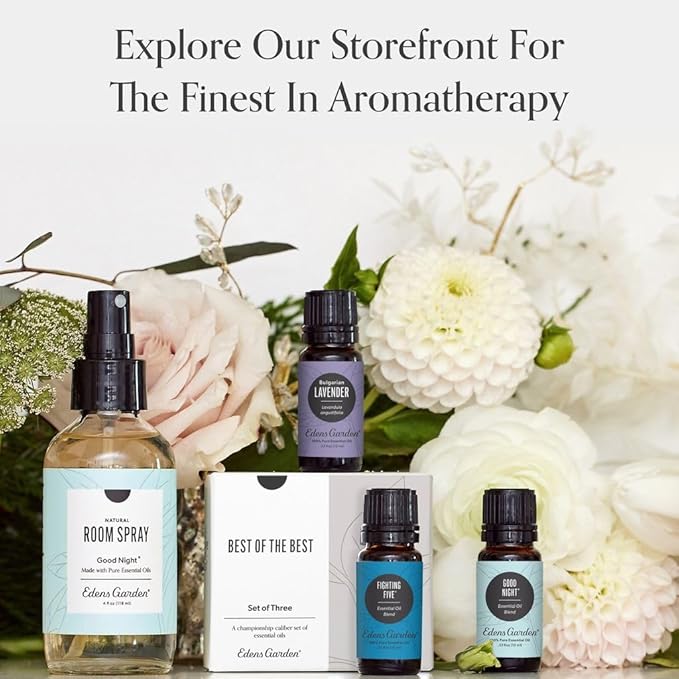 Edens Garden Essential Oils Best of The Best Roll-On 3 Set – 100% Pure Therapeutic Grade, Ready-to-Use Aromatherapy: Fighting Five, Good Night & Lavender Oil - for Skin & Home, 10 ml Roll-On/ 3 Pack