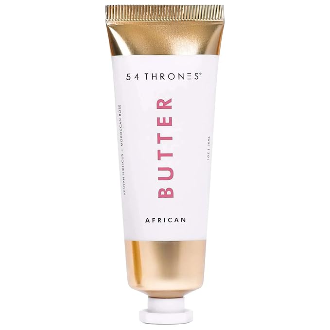 54 Thrones Mini African Beauty Shea Butter, Intensive Dry (Kenyan Hibiscus + Moroccan Rose)