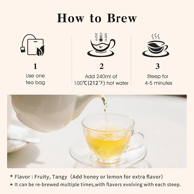 Hawthorn Apple DigestionTea Bags for Balance Stress Relief,Detox Cleanse Tea, Leafberry Herbal Tea Bag Sampler Barley malt Peeled lotus seeds Dried apples, Red dates Healthy Tea Gift Box 10 Bags