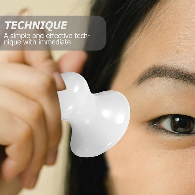 2pcs Massage Stone Scraping Stone Mushroom Guasha Board Skincare Massage Roller Jade Massage Tools Guasha Tool Face Massager Tool Rose Quartz Aventurine Jade Massage Supplies White