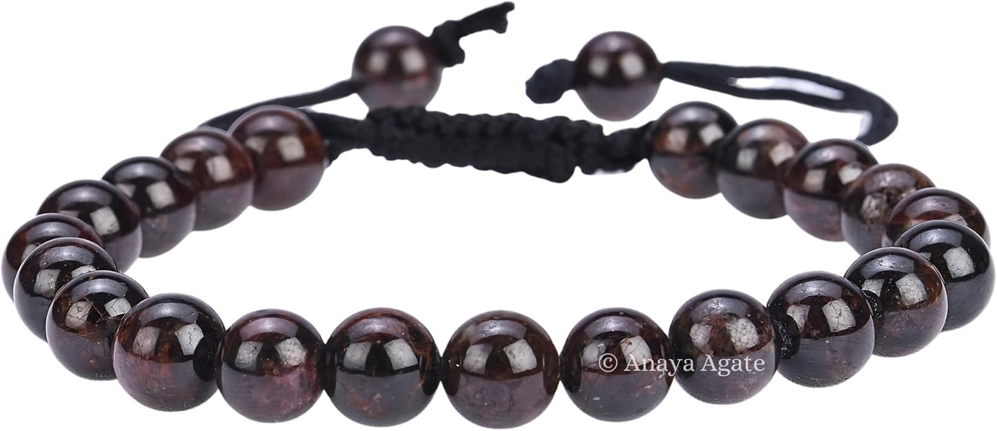 Energy Protection Crystal Handmade Adjustable Bead Bracelet Perfect for Men, Women’s Gift - Gemstone Healing Stretch Bracelet Pulsera Para Hombre Mujer Stocking Stuffer