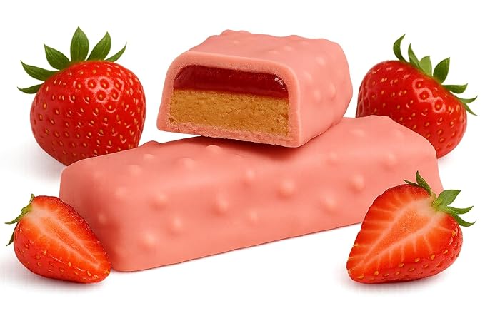 HealthyWise - High Protein Diet Bars, Gluten Free, Low Cholesterol, Low Sodium, Low Sugar, Ideal Protein Compatible, 7 Servings Per Box (Strawberry Shortcake)