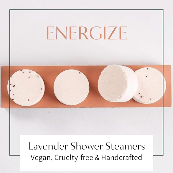 Thulisa Naturals Pink Grapefruit Shower Steamers Aromatherapy | Organic Shower Bombs with Essential Oils | Self Care Christmas Birthday & Spa Gifts for Women & Men | Stocking Stuffers | 4 Pack