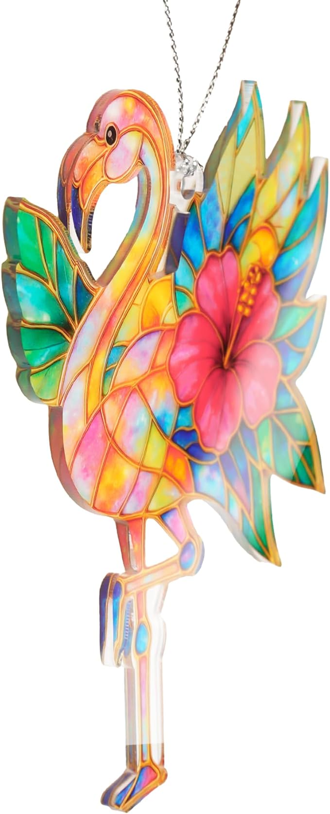 Funny Flamingo Christmas Ornament 2025 – Cute Tropical Holiday Flamingo Tree Decoration - Merry Christmas Flamingo Ornament for Family - Friends - Beach House or Coastal Christmas Decor