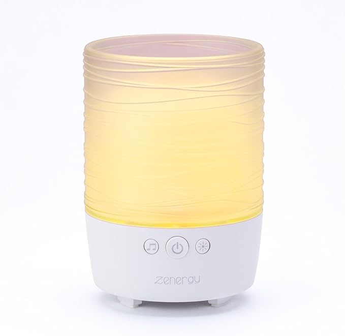 iHome Zenergy Candle Portable Bluetooth Meditative Light and Sound Therapy Candle with Candle Effect, Sound Therapy, and Breathing Guide