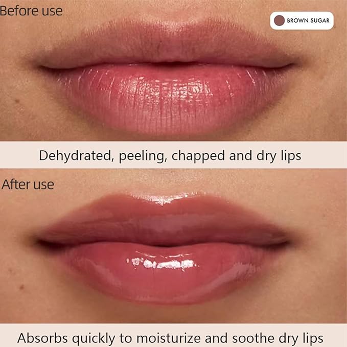 5 PCS Tinted Lip Balm Butter Set,Moisturizing Lip Gloss,Long Lasting Hydrating Glow Non-Sticky Tint Lip Stain,Soothes & Softens Dry Lips Makeup Gift for Women