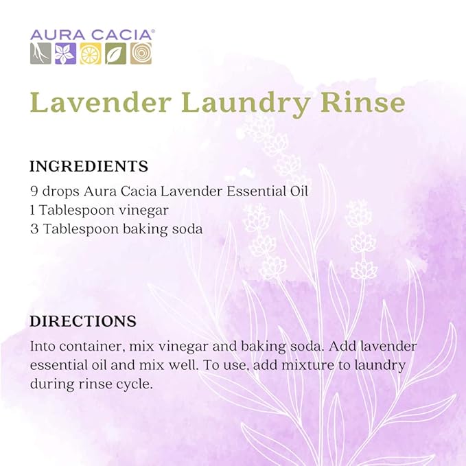 Aura Cacia Lavender Essential Oil, 100% Pure Lavandula Angustifolia Oil - Aromatherapy for Diffusers, Body Care, Skincare, Custom Blends | 2 Fl Oz (Pack of 1)