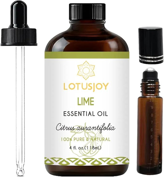 Lime Essential Oil, Pure Natural Organic Lime Oil for Aromatherapy Beauty Home Care - 4 Oz