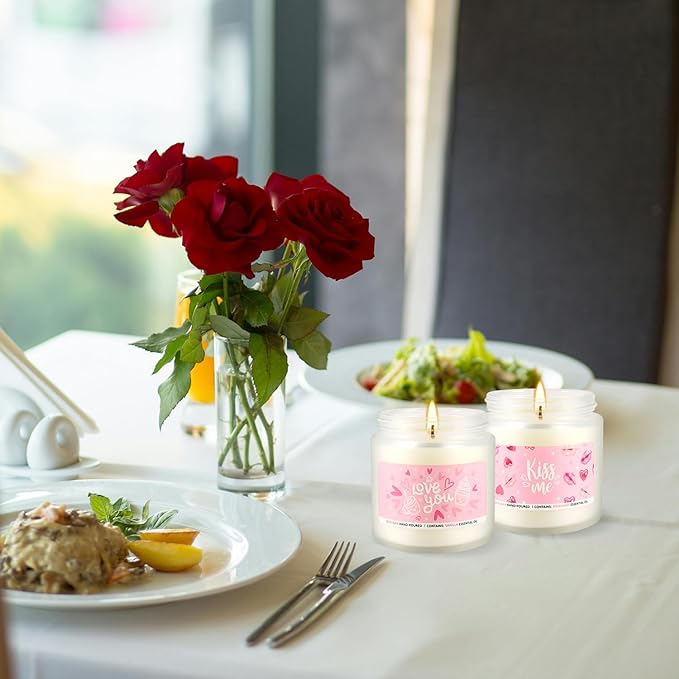 Candle Gifts,6pack Valentine's Scented Candle-Long Lasting Burning-Aromatherapy Candle for Men Husband Boyfriend,Romantic Gifts for Women, Girlfriend Wife,Mother,Home Decor,Anniversary