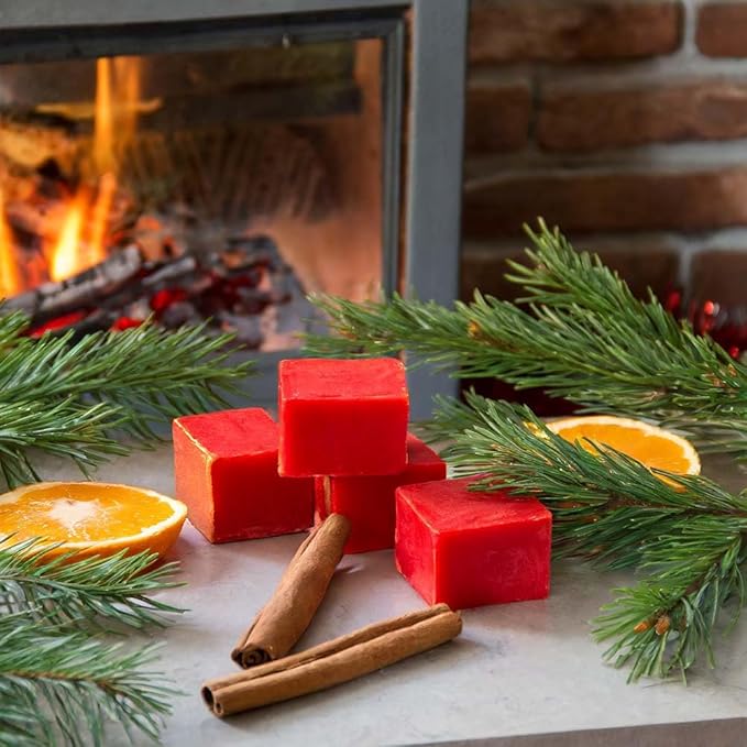 Christmas Eve Strongly Scented Hand Poured Vegan Wax Melts, 12 Scented Wax Cubes, 6.4 Ounces in 2 x 6-Packs