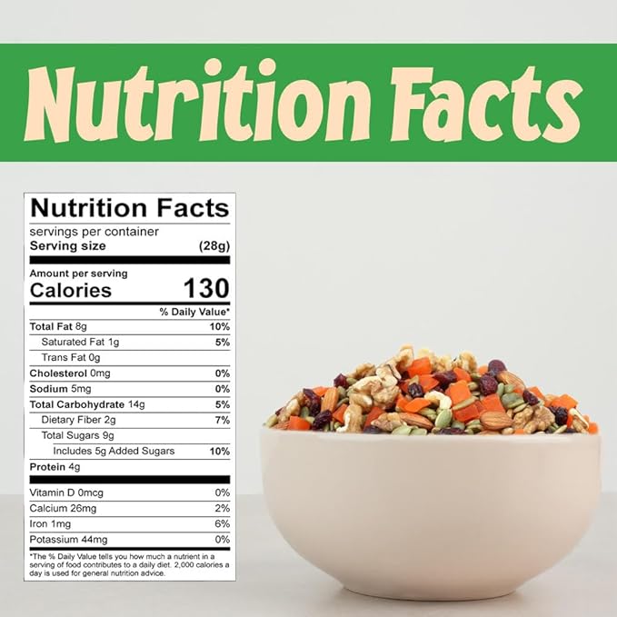 Sincerely Nuts Omega 3 Trail Mix - Whole Pumpkin Seeds, Sweetened Dried Cranberries & Mango Chunks, Unsalted Almonds & Chopped Walnuts - Kosher, Vegan & Gluten Free Heart Healthy Snacks, 2 lb