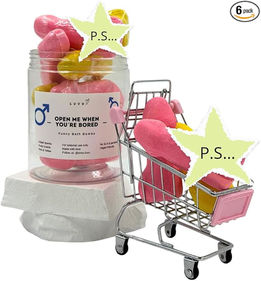 Funny Bath Bombs – Surprise Bath Bombs - Funny Gifts for Women – Gifts Set for Women – Spa Set – Birthday Gifts – Bachelorette Party Favors – Fruity Floral Scent