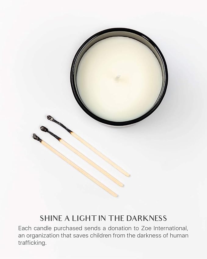 Benevolence LA Oud Wood Scented Candle | Soy Candles, Black Candle for Home | Gifts for Women and Men | Home Fragrance | Aromatherapy | 8oz, 45 Hour Burn