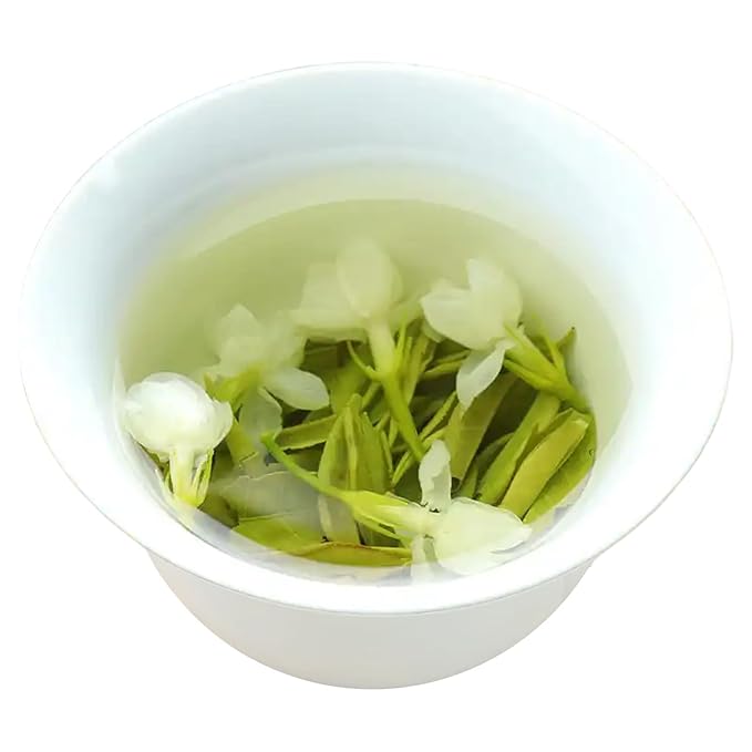 Snowflake Jasmine Green Tea – Premium Loose Leaf Chinese Tea with Intense Floral Aroma – 100g / 3.5oz – 茉莉飘雪