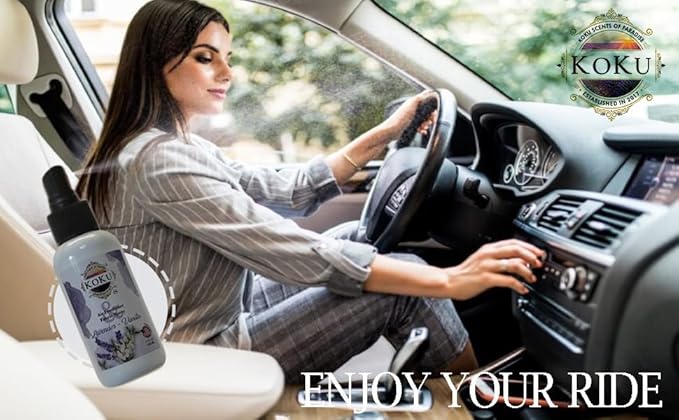 Lavender Vanilla Air Freshener - Room Spray - Odor Eliminator - Deodorizer - Car Air Freshener - Home Spray - Linen Spray - Fabric Refresher - None Toxic - Alcohol Free - Made in USA (4 Oz)