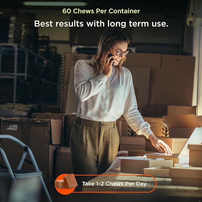 Genius Lion's Mane Soft Chews Supplement – Nootropic Mushroom for Focus, Clarity, Memory, Energy, Brain Health Support – Salted Caramel Flavor