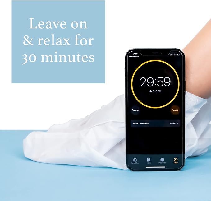 Epielle Moisturizing Hand & Foot Masks 12 Pairs, Soften Dry Hands & Cracked Heels with Sunflower Seed Oil & Avocado Oil, Korean Skin Care, Spa Self Care Gifts for Women, 6 Gloves & 6 Socks