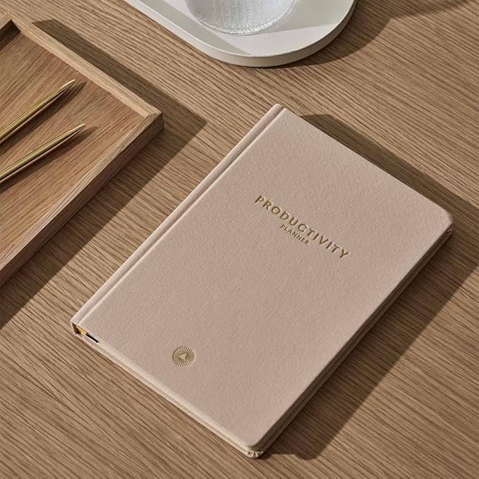 Intelligent Change - 3-Month Productivity Planner, Productivity Tools for Time-Management and Mindfulness, Daily To-Do List, A5 Undated Quarterly Planner, Beige (Beige)