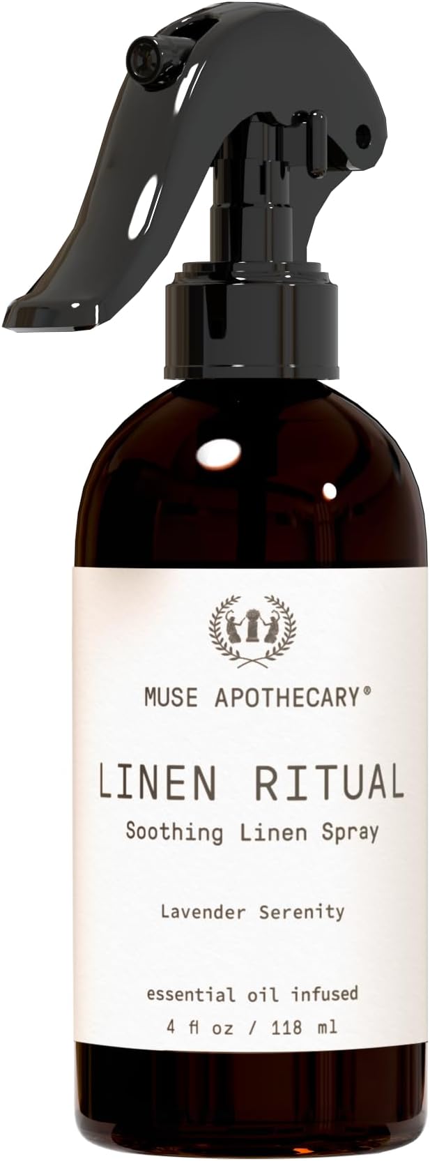 Muse Apothecary Linen Ritual - Aromatic, Soothing, and Relaxing Linen Spray for Bedding, Laundry and Fabric Spray Freshener - Infused with Aromatherapy Essential Oils - Lavender Serenity