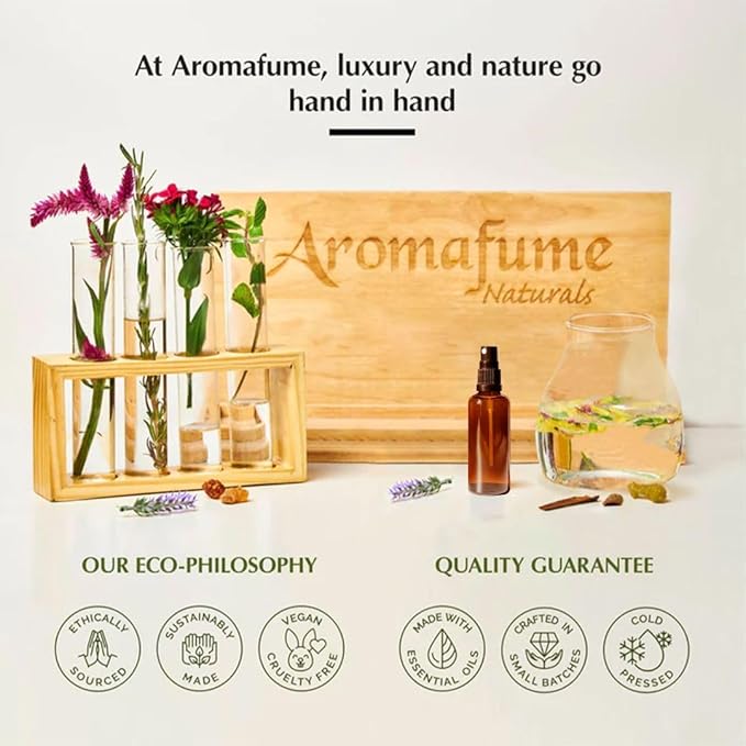 Neroli Room, Linen & Pillow Spray by Aromafume | 100ml / 3.38 fl oz | with Pure Neroli Essential Oil | Aromatherapy Spray for Upliftment, Positivity | Mist for Bedding, Fabrics | Air Freshener