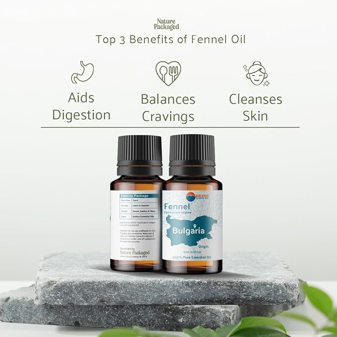 Fennel Essential Oil (Sweet Fennel) - Direct from Balkan Essential Oils - Pure Aromatherapy Diffuser Oils | 100% Pure Therapeutic Grade Natural Aceite de Hinojo (15ml)