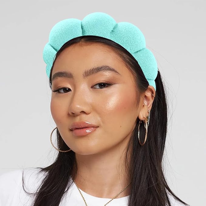 Spa Headbands - Terry Cloth Face Wash, Facial Makeup, Skincare and Mask Treatment Headbands
