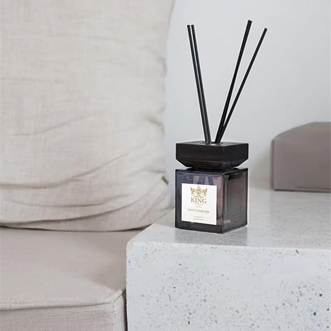 Reed Diffuser (120ml) Love Language Reed Diffuser Set,Reed Diffuser & Oil Diffuser Sticks with Flower, Aromatherapy, Home & Kitchen Décor,Fragrance and Gifts